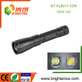 Factory Wholesale Matériel en aluminium Zoom Focus High Power Handheld 10w Cree xml2 torche torche avec 3C taille sec batterie